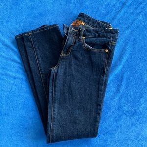 Tory Burch Dark Blue Super Skinny Denim Jeans Size 27